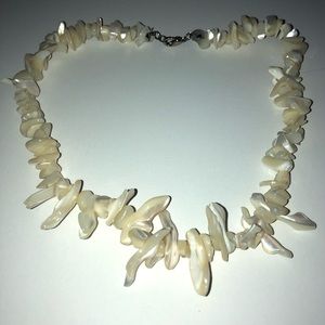 Mother of Pearl necklace from Dominican Republic!